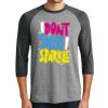 Unisex Tri-Blend 3/4 Sleeve Raglan T-Shirt Thumbnail