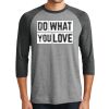Unisex Tri-Blend 3/4 Sleeve Raglan T-Shirt Thumbnail