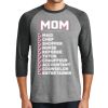 Unisex Tri-Blend 3/4 Sleeve Raglan T-Shirt Thumbnail