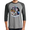 Unisex Tri-Blend 3/4 Sleeve Raglan T-Shirt Thumbnail