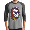 Unisex Tri-Blend 3/4 Sleeve Raglan T-Shirt Thumbnail