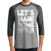 Unisex Tri-Blend 3/4 Sleeve Raglan T-Shirt Thumbnail