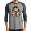 Unisex Tri-Blend 3/4 Sleeve Raglan T-Shirt Thumbnail