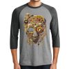 Unisex Tri-Blend 3/4 Sleeve Raglan T-Shirt Thumbnail