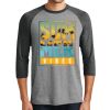 Unisex Tri-Blend 3/4 Sleeve Raglan T-Shirt Thumbnail