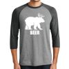 Unisex Tri-Blend 3/4 Sleeve Raglan T-Shirt Thumbnail
