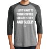 Unisex Tri-Blend 3/4 Sleeve Raglan T-Shirt Thumbnail