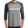 Unisex Tri-Blend 3/4 Sleeve Raglan T-Shirt Thumbnail