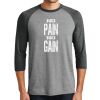 Unisex Tri-Blend 3/4 Sleeve Raglan T-Shirt Thumbnail