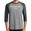 Unisex Tri-Blend 3/4 Sleeve Raglan T-Shirt Thumbnail