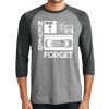 Unisex Tri-Blend 3/4 Sleeve Raglan T-Shirt Thumbnail