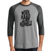 Unisex Tri-Blend 3/4 Sleeve Raglan T-Shirt Thumbnail