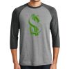 Unisex Tri-Blend 3/4 Sleeve Raglan T-Shirt Thumbnail