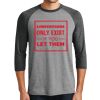 Unisex Tri-Blend 3/4 Sleeve Raglan T-Shirt Thumbnail