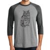 Unisex Tri-Blend 3/4 Sleeve Raglan T-Shirt Thumbnail