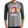 Unisex Tri-Blend 3/4 Sleeve Raglan T-Shirt Thumbnail