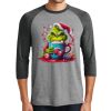 Unisex Tri-Blend 3/4 Sleeve Raglan T-Shirt Thumbnail