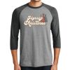 Unisex Tri-Blend 3/4 Sleeve Raglan T-Shirt Thumbnail