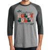 Unisex Tri-Blend 3/4 Sleeve Raglan T-Shirt Thumbnail