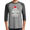 Unisex Tri-Blend 3/4 Sleeve Raglan T-Shirt Thumbnail