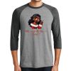 Unisex Tri-Blend 3/4 Sleeve Raglan T-Shirt Thumbnail