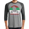 Unisex Tri-Blend 3/4 Sleeve Raglan T-Shirt Thumbnail