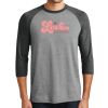 Unisex Tri-Blend 3/4 Sleeve Raglan T-Shirt Thumbnail