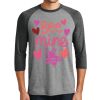 Unisex Tri-Blend 3/4 Sleeve Raglan T-Shirt Thumbnail