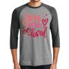 Unisex Tri-Blend 3/4 Sleeve Raglan T-Shirt Thumbnail