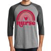 Unisex Tri-Blend 3/4 Sleeve Raglan T-Shirt Thumbnail