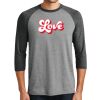 Unisex Tri-Blend 3/4 Sleeve Raglan T-Shirt Thumbnail