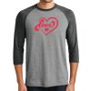 Unisex Tri-Blend 3/4 Sleeve Raglan T-Shirt Thumbnail
