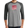 Unisex Tri-Blend 3/4 Sleeve Raglan T-Shirt Thumbnail