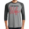 Unisex Tri-Blend 3/4 Sleeve Raglan T-Shirt Thumbnail