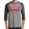 Unisex Tri-Blend 3/4 Sleeve Raglan T-Shirt Thumbnail