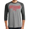 Unisex Tri-Blend 3/4 Sleeve Raglan T-Shirt Thumbnail