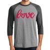 Unisex Tri-Blend 3/4 Sleeve Raglan T-Shirt Thumbnail