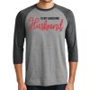 Unisex Tri-Blend 3/4 Sleeve Raglan T-Shirt Thumbnail