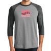 Unisex Tri-Blend 3/4 Sleeve Raglan T-Shirt Thumbnail