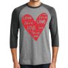 Unisex Tri-Blend 3/4 Sleeve Raglan T-Shirt Thumbnail