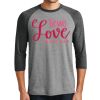 Unisex Tri-Blend 3/4 Sleeve Raglan T-Shirt Thumbnail