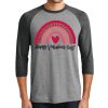 Unisex Tri-Blend 3/4 Sleeve Raglan T-Shirt Thumbnail