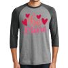 Unisex Tri-Blend 3/4 Sleeve Raglan T-Shirt Thumbnail