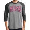 Unisex Tri-Blend 3/4 Sleeve Raglan T-Shirt Thumbnail