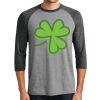 Unisex Tri-Blend 3/4 Sleeve Raglan T-Shirt Thumbnail
