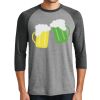 Unisex Tri-Blend 3/4 Sleeve Raglan T-Shirt Thumbnail