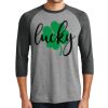 Unisex Tri-Blend 3/4 Sleeve Raglan T-Shirt Thumbnail