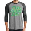 Unisex Tri-Blend 3/4 Sleeve Raglan T-Shirt Thumbnail
