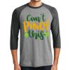 Unisex Tri-Blend 3/4 Sleeve Raglan T-Shirt Thumbnail