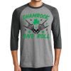 Unisex Tri-Blend 3/4 Sleeve Raglan T-Shirt Thumbnail